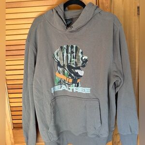 Realtree Men's Brown Hoodie with Dog Design